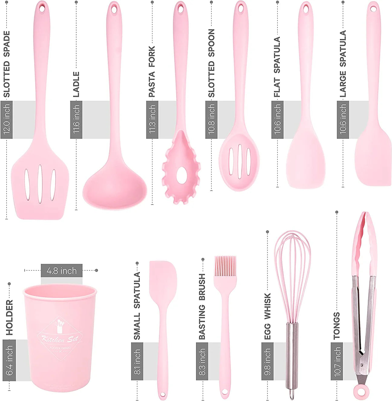 Silicone Kitchen Set 10-Piece Mini Baking Kit